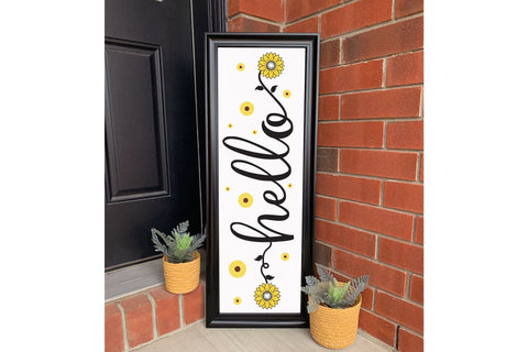 Hello, Sunflower Porch Sign SVG SVG CraftLabSVG 