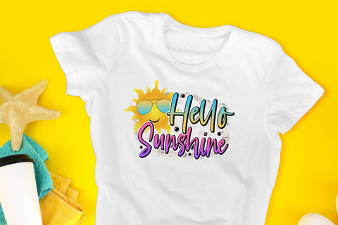 Hello Sunshine - Summer Sublimation Design Sublimation CraftLabSVG 