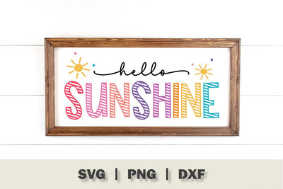 Hello Sunshine Summer SVG SVG Ikonart Design Shop 