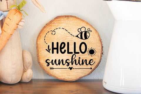 Hello Sunshine SVG I Summer Quote SVG SVG Happy Printables Club 