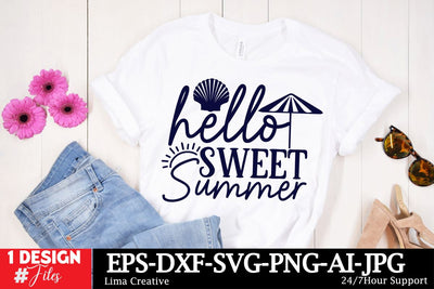 Hello Sweet Summer SVG Cut File SVG Insomnia Std 