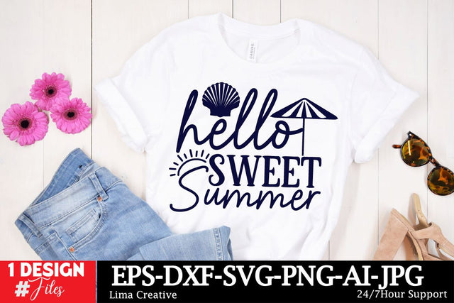 Hello Sweet Summer SVG Cut File SVG Insomnia Std 