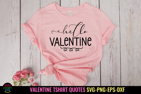 Hello Valentine I Valentines Day Shirt SVG I Valentine SVG SVG Happy Printables Club 