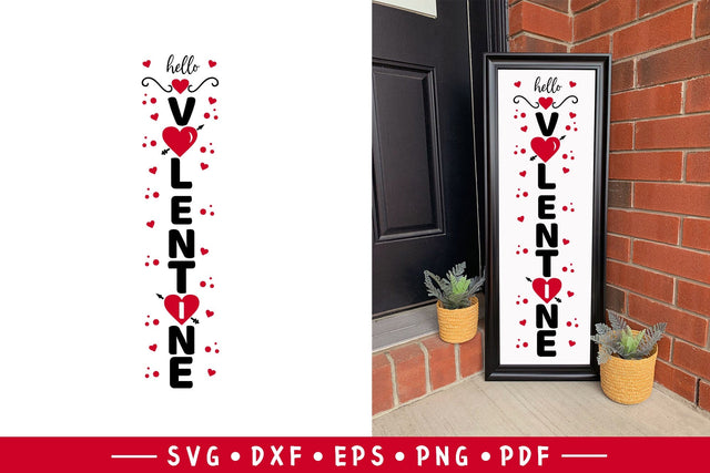 Hello Valentine Porch Sign SVG SVG CraftLabSVG 