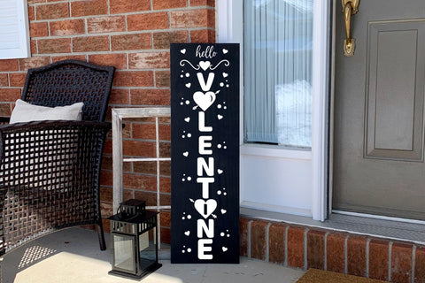 Hello Valentine Porch Sign SVG SVG CraftLabSVG 