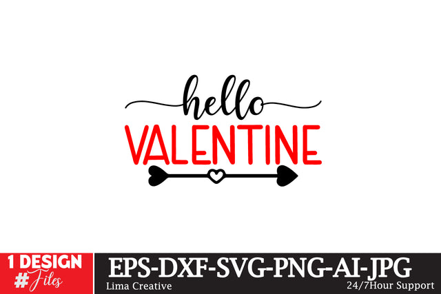 Hello Valentine SVG Cut File SVG Insomnia Std 