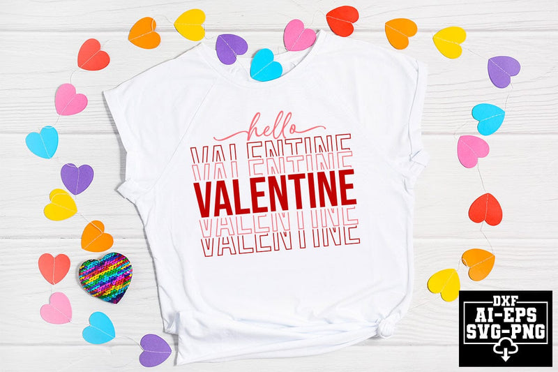 Hello Valentine Svg Cut Files Creative Art SVG CraftlabSvg55 