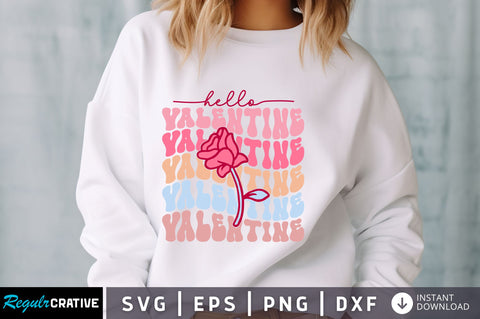Hello Valentine SVG Design SVG Regulrcrative 