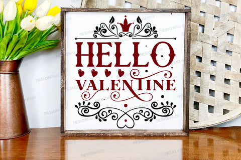 Hello valentine Svg Design SVG Regulrcrative 