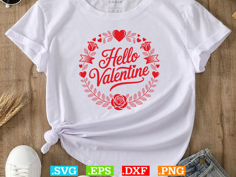 Hello Valentine SVG, Valentines Wall Art Svg SVG Creativeart88 