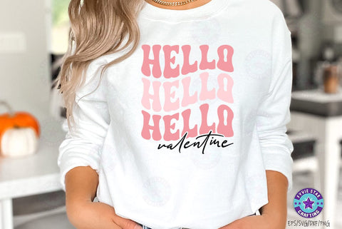 Hello Valentine, Valentine's T-shirt, valentine's SVG, Valentine Quote Svg Design SVG FiveStarCrafting 