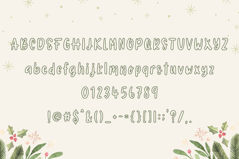 Hello Winter - Display Font Duo Font AnningArts Design 