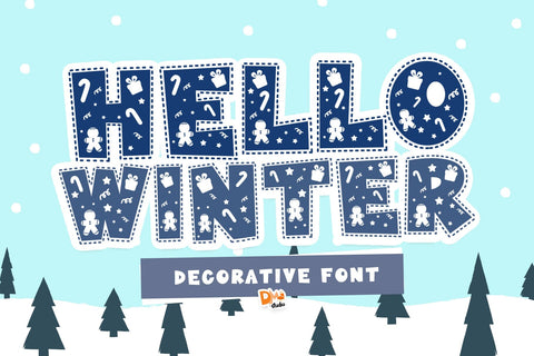 Hello Winter Font Dm Letter Studio 