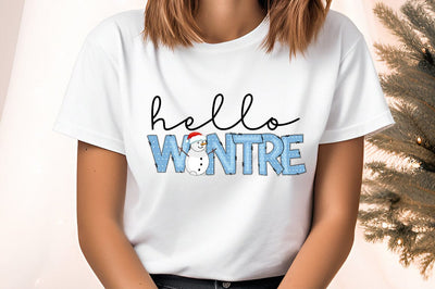 Hello Winter PNG Design Sublimation Designangry 