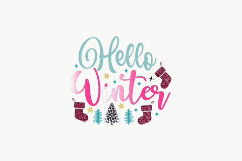 Hello Winter Sublimation SVGArt 