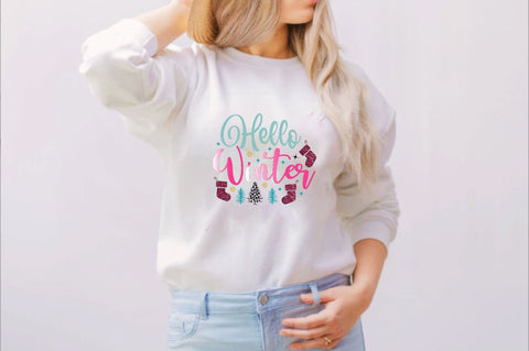 Hello Winter Sublimation SVGArt 