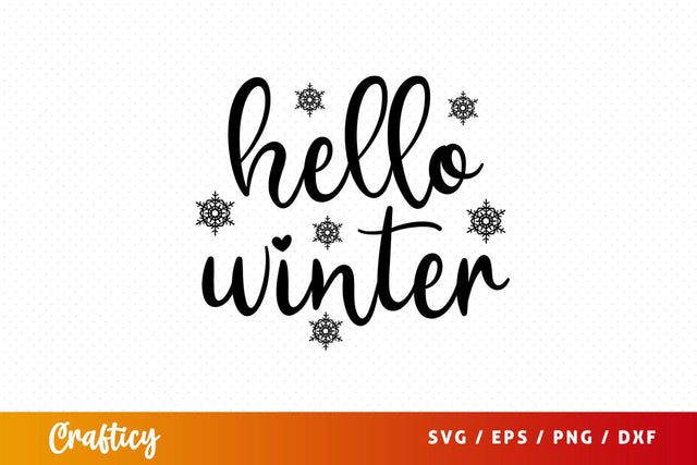 hello winter Svg Design SVG Designangry 