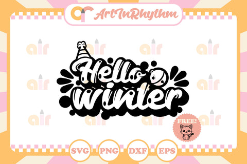 Hello Winter svg, Winter svg SVG Artinrhythm shop 