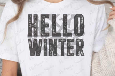 hello winter | Winter SVG Cut File | Christmas Svg | Winter Svg | Wintertime Svg | T-shirt Design | funny Winter Svg | Funny Winter Quotes | Winter Svg PNG Files SVG farhad farhad 