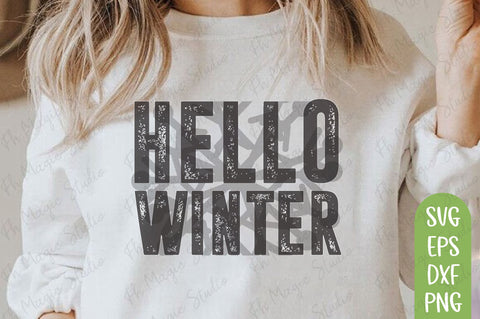 hello winter | Winter SVG Cut File | Christmas Svg | Winter Svg | Wintertime Svg | T-shirt Design | funny Winter Svg | Funny Winter Quotes | Winter Svg PNG Files SVG farhad farhad 