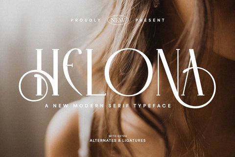 Helona: A New Modern Ligature Serif Font studioalmeera 