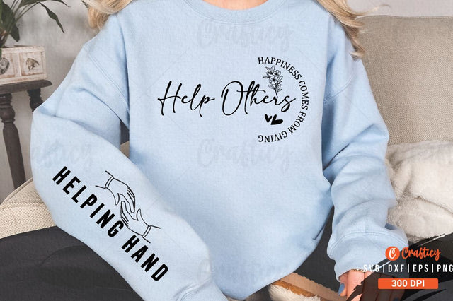Help others happiness comes from giving Sleeve SVG Design SVG Designangry 