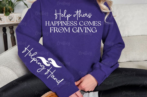 Help others happiness comes from giving Sleeve SVG Design SVG Designangry 
