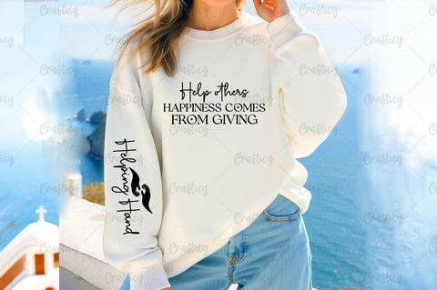 Help others happiness comes from giving Sleeve SVG Design SVG Designangry 