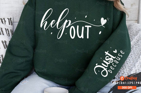 Help out Sleeve SVG Design SVG Designangry 