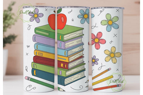 Helping Minds Grow Tumbler Wrap Sublimation PixelChick 
