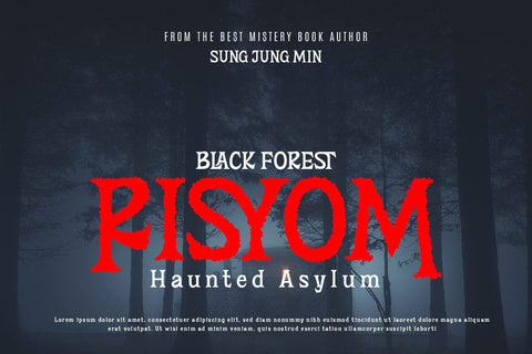 Hels Autom - Horror Display Font Font twinletter 