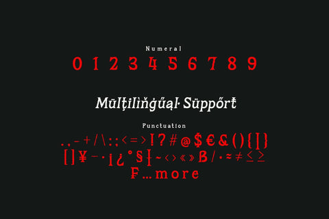 Hels Autom - Horror Display Font Font twinletter 