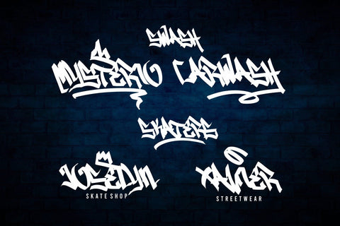 Helvair - Realistic Monoline Graffiti Font Font Mozzatype 