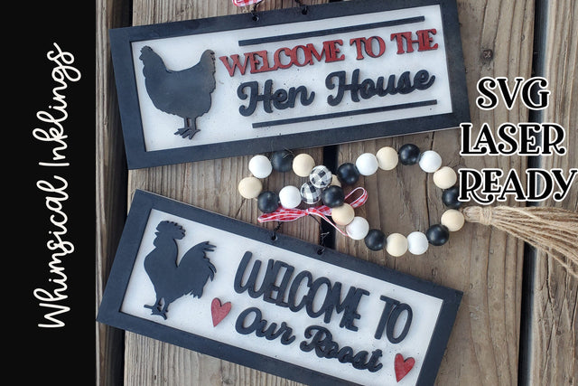 Hen House Set SVG Whimsical Inklings 