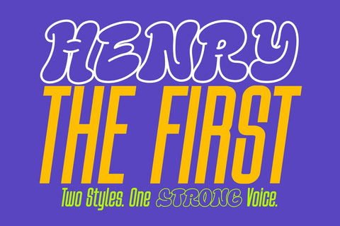 Henry the First Duo Font Font BB Digital Arts 
