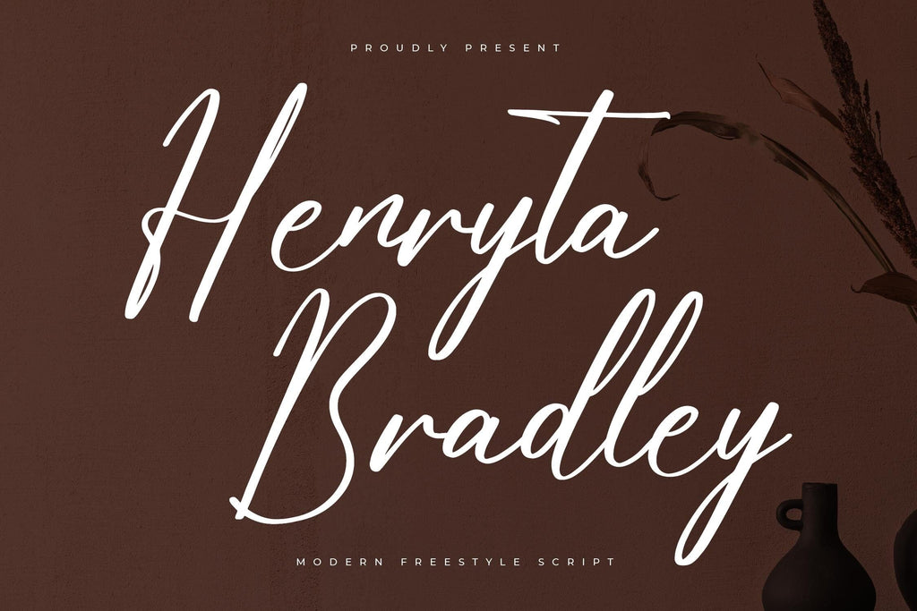 Frrestyle Script Henryta Bradley - Modern Freestyle Script - So Fontsy