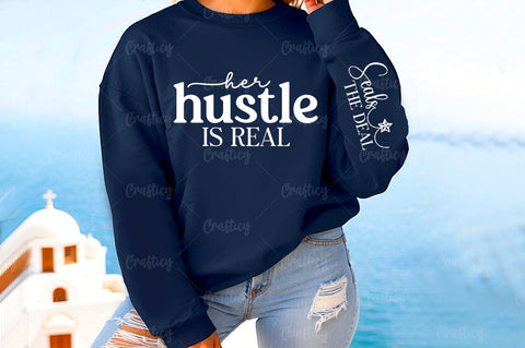 Her hustle is real Sleeve SVG Design SVG Designangry 