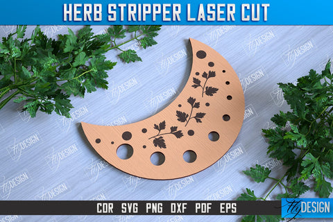 Herb Stripper Laser Cut Bundle | Kitchen Supplies | Herb Remover | CNC File SVG Fly Design 