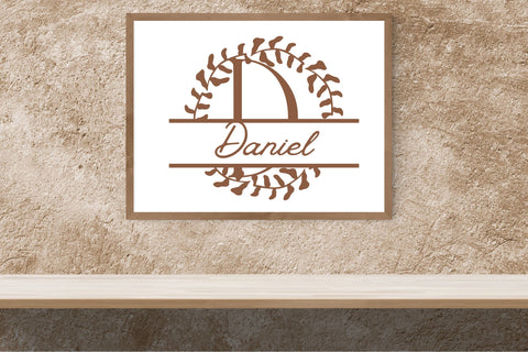 Herbalique Split Monogram Font Dm Letter Studio 