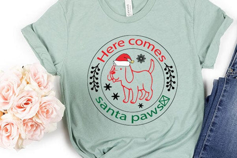 Here comes santa paws SVG Angelina750 