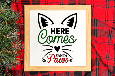 here comes santa paws SVG Design SVG Regulrcrative 