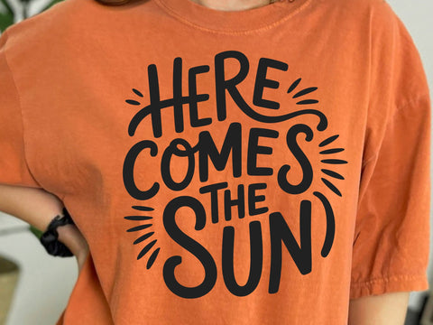 Here comes the son SVG, Baby shower Svg, Baby announcement, Here comes the son PNG, Sun rays Svg, Summer Svg SVG DesignDestine 