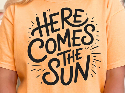 Here comes the son SVG, Baby shower Svg, Baby announcement, Here comes the son PNG, Sun rays Svg, Summer Svg SVG DesignDestine 