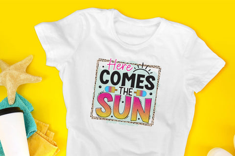 Here Comes the Sun PNG, Summer Sublimation Design Sublimation CraftLabSVG 