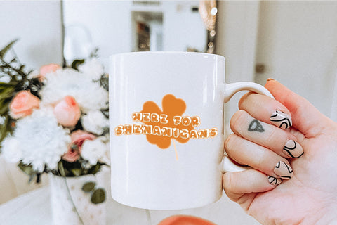 Here for Shenanigans PNG, Funny Irish,St Pawtrick's Cats png, Funny St Patrick's png, St Patrick's Day png, Irish Shamrock png Sublimation Creativeart88 