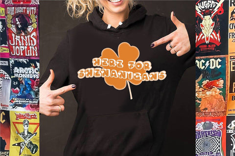Here for Shenanigans PNG, Funny Irish,St Pawtrick's Cats png, Funny St Patrick's png, St Patrick's Day png, Irish Shamrock png Sublimation Creativeart88 