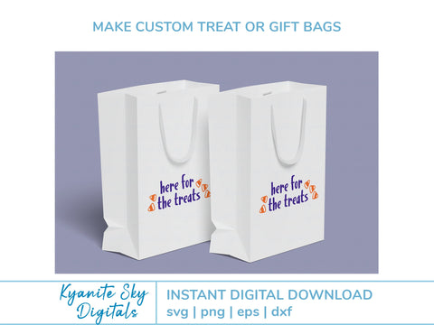 Here for the Treats SVG Halloween trick-or-treat quote SVG Kyanite Sky Digitals 