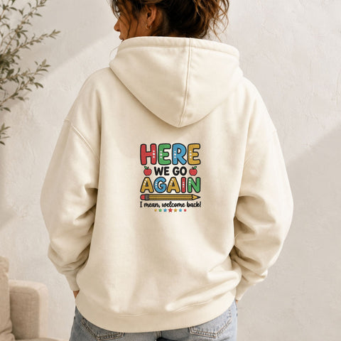 Here We Go Again Back to School Machine Embroidery Design – Welcome Back Teacher School Embroidery File Embroidery/Applique DESIGNS PatternFeed8 