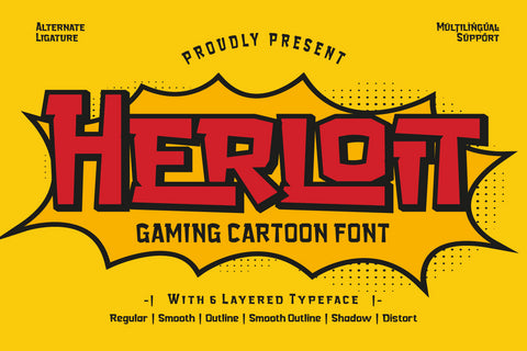 Herloit - Gaming Display Font Font twinletter 