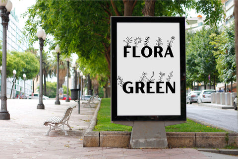 Herlora Floral Dingbat Font Dm Letter Studio 